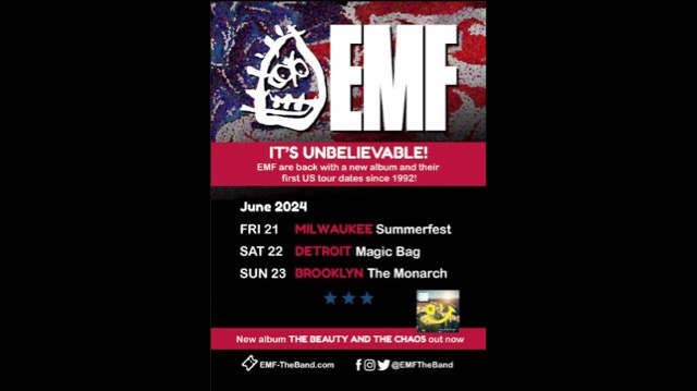EMF Announce First U.S. Shows Since 1992