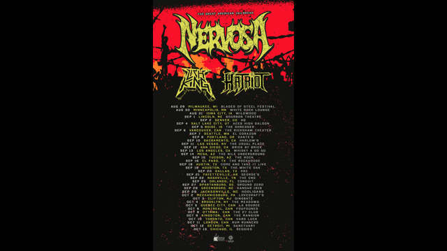 Nervosa Plot First North American Headline Tour