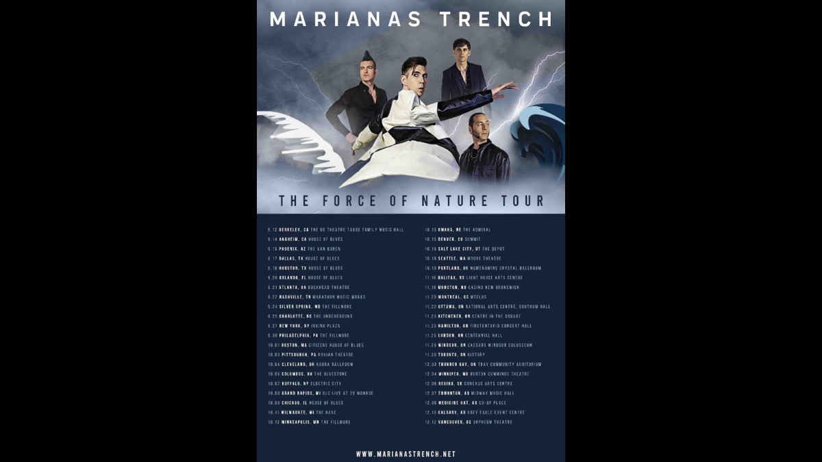 Marianas Trench Announce The Force of Nature Tour