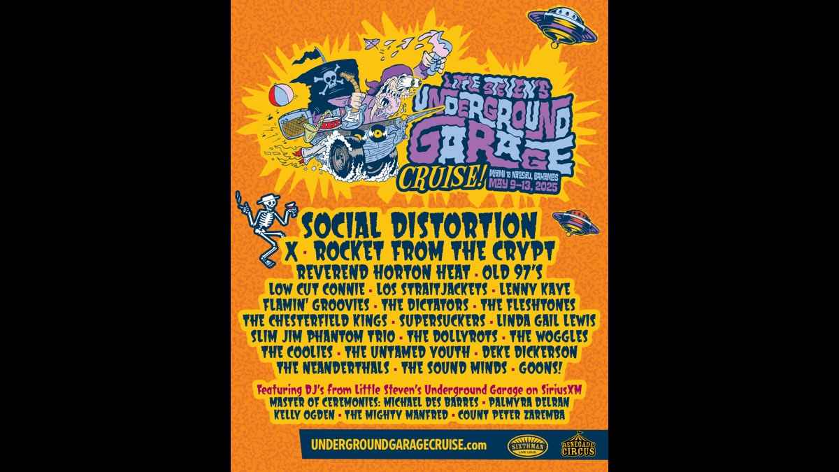 Social Distortion, X Lead Little Steven's Underground Garage Cruise Lineup