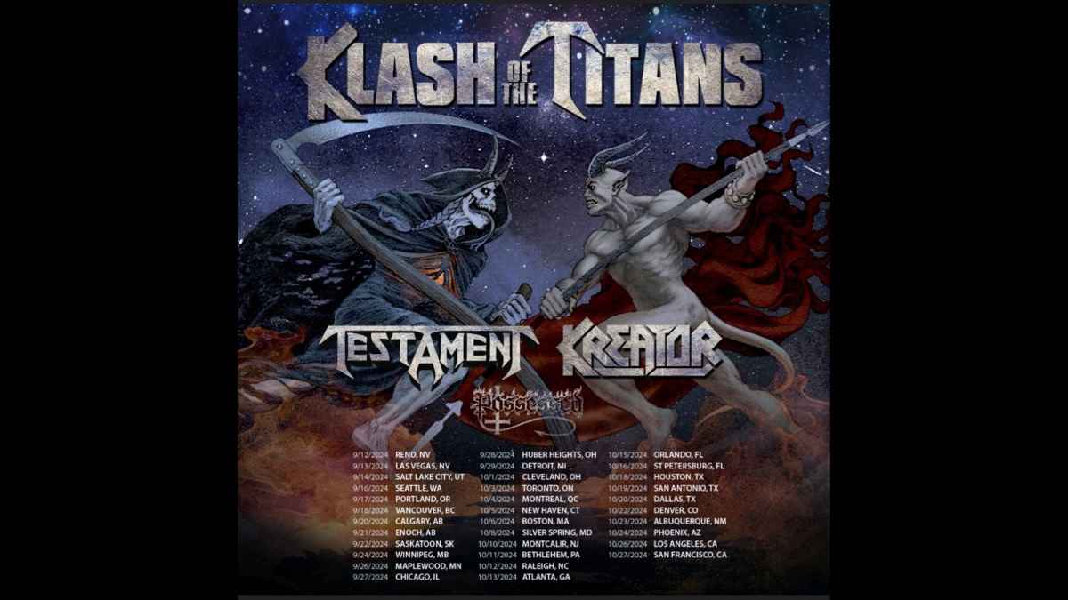Testament and Kreator Add Stop To Klash Of The Titans Tour