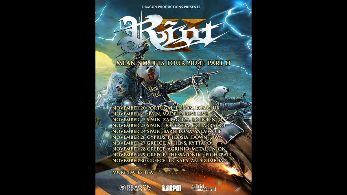 Riot (V) Announce Mean Streets Tour 2024 Part II