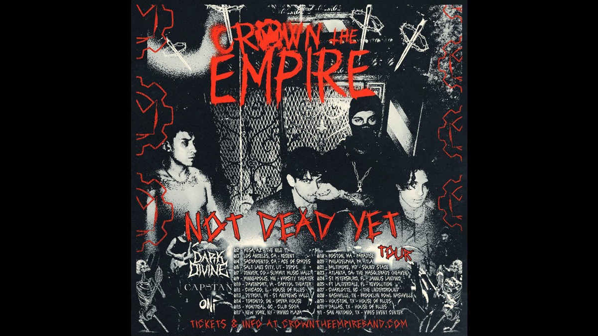 Crown The Empire Announce 2024 Not Dead Yet Tour
