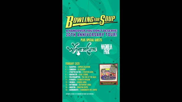 Bowling For Soup Announce A Hangover You Don't Deserve 20th Anniversary UK Tour