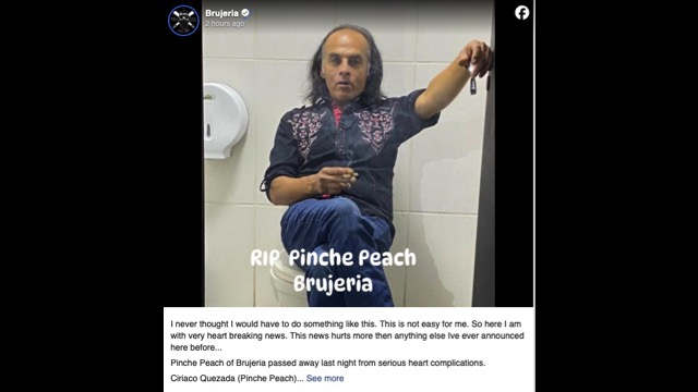 Brujeria's Ciriaco 'Pinche Peach' Quezada Dead At 57