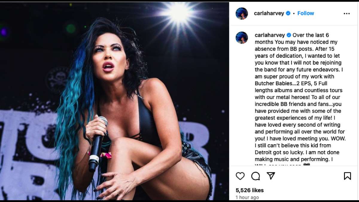 Butcher Babies Part Ways With Singer Carla Harvey