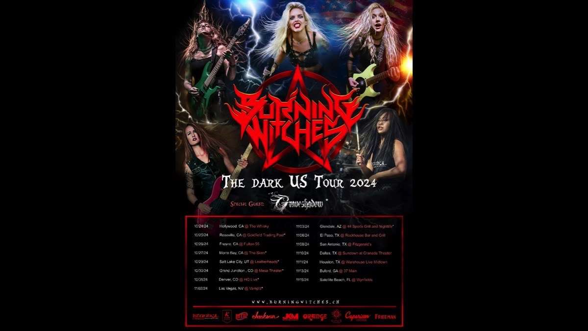 Burning Witches Announce The Dark US Tour 2024