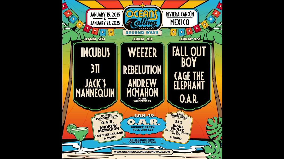 Fall Out Boy, Weezer, Incubus, Lead Oceans Calling Second Wave Lineup