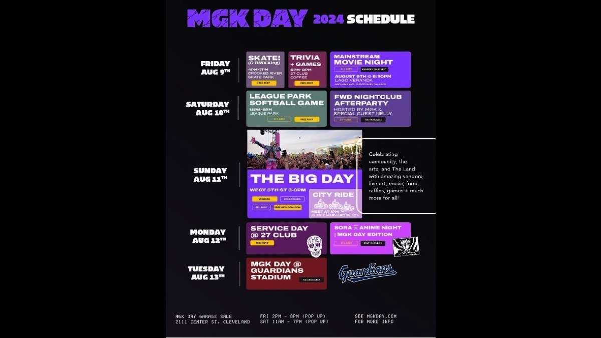 MGK Day Coming To Cleveland