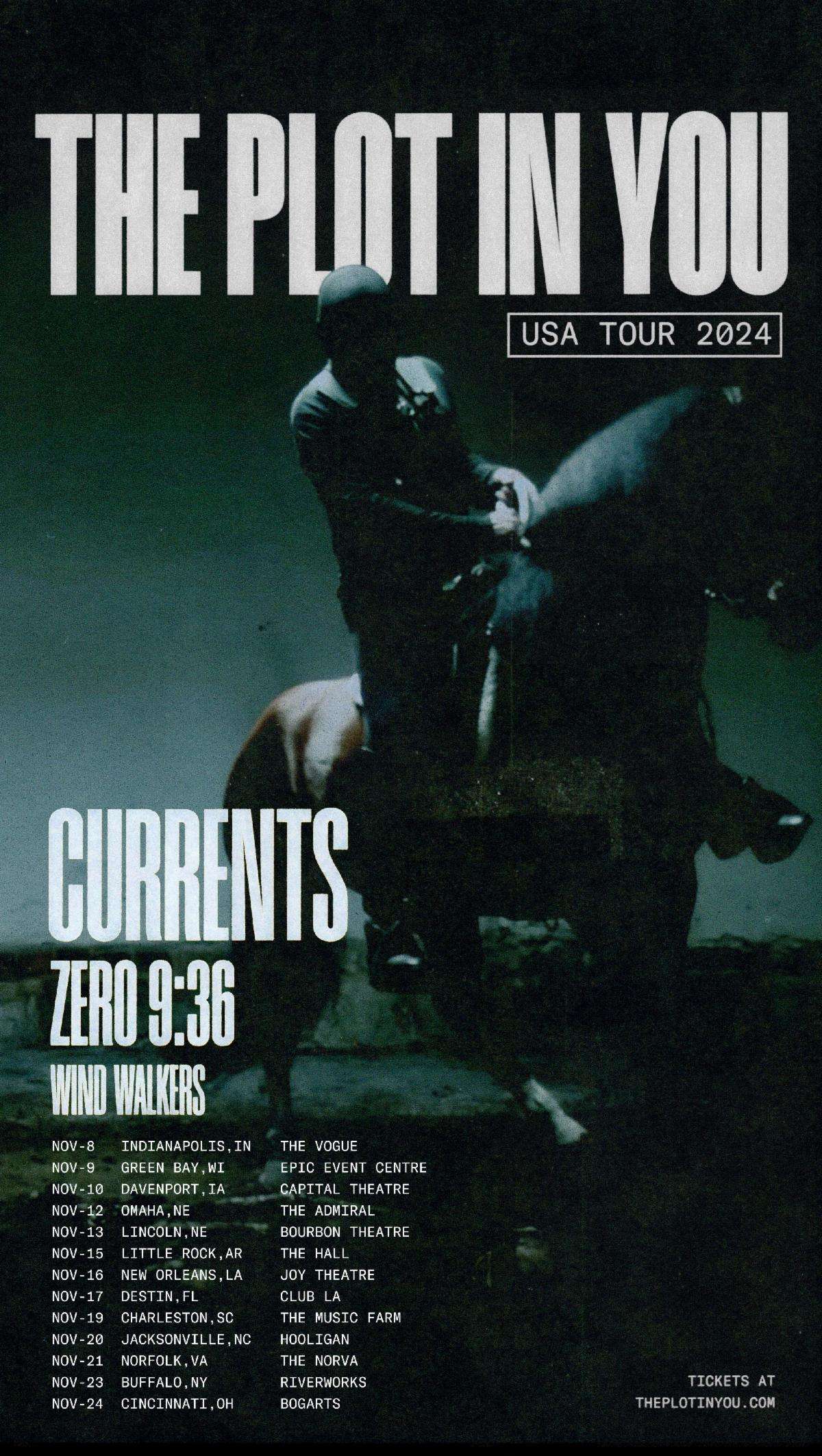 The Plot In You Recruit Currents, Zero 9:36 and Wind Walkers For Fall Tour