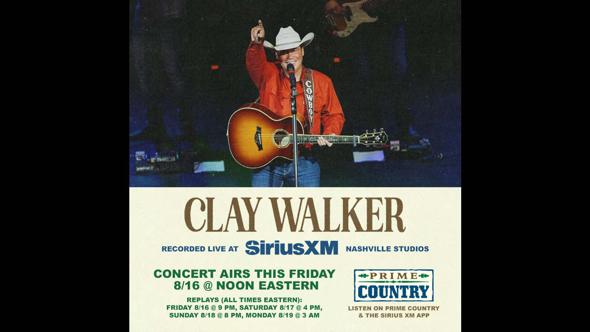 Clay Walker To Premiere Concert On SiriusXM's Prime Country