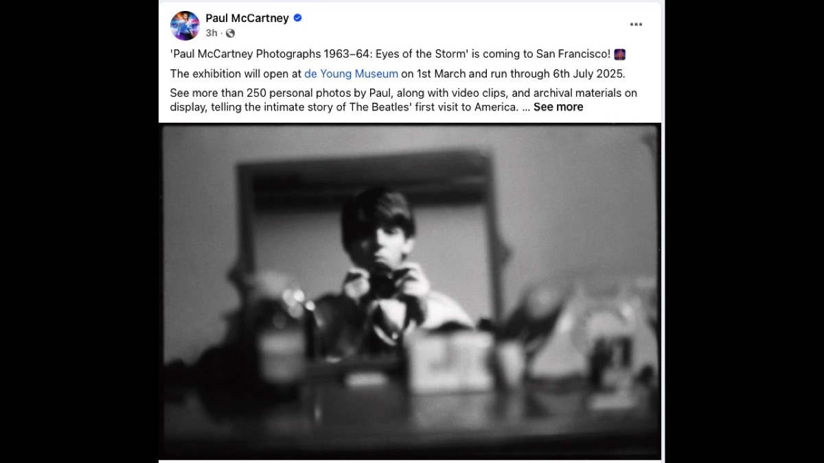 Paul McCartney Photographs 1963-1964: Eyes of the Storm Exhibit Announced