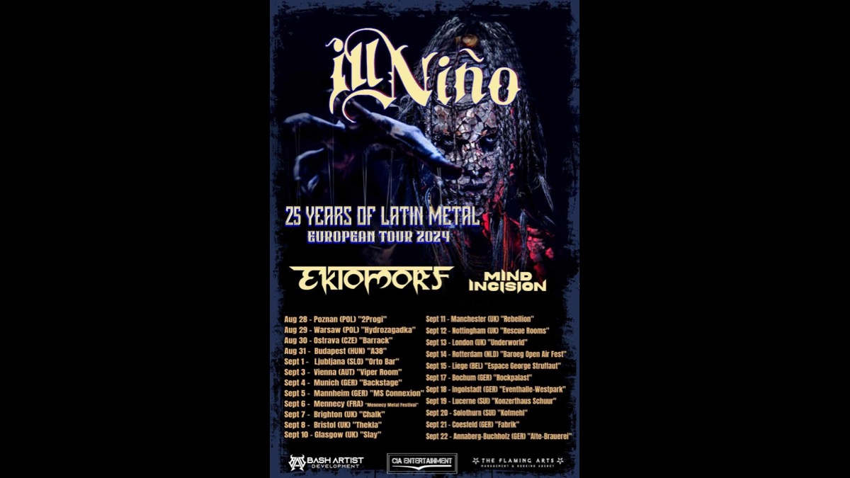 Tommy Vext Filling In On Vocals For Ill Nino's 25 Years Of Latin Metal Tour