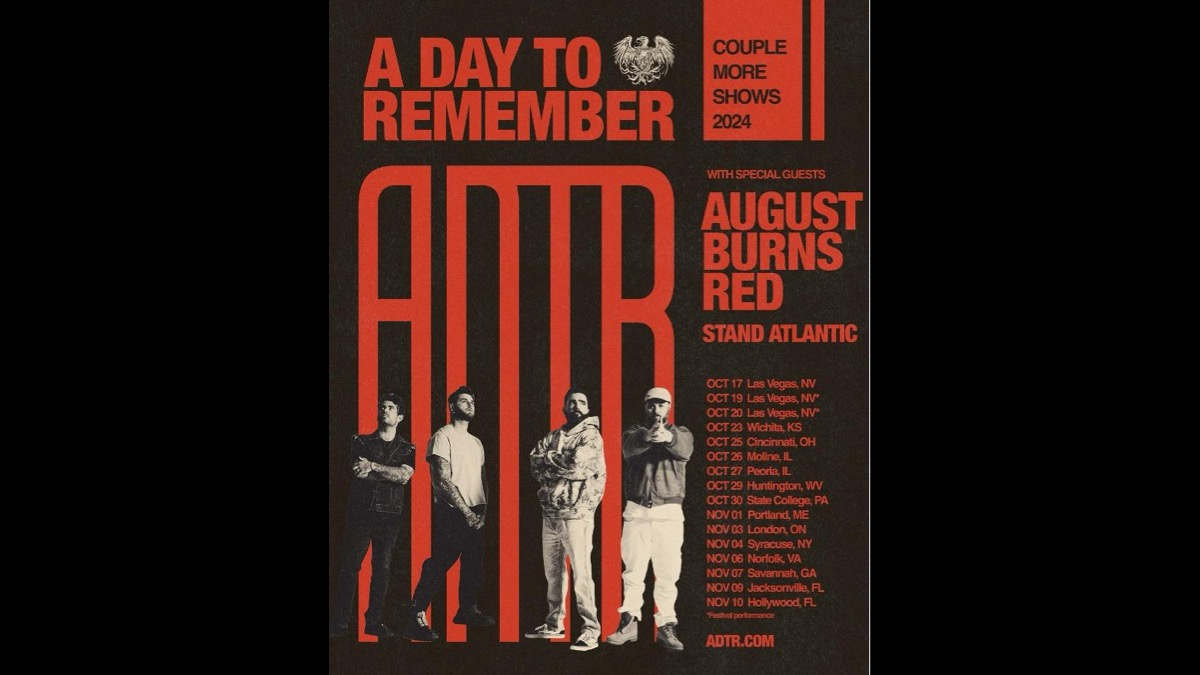 A Day To Remember Plot North American Headline Tour