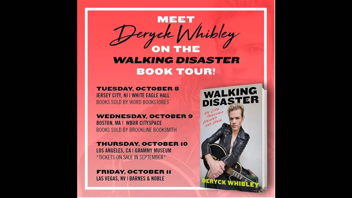 Sum 41's Deryck Whibley Launching Walking Disaster Book Tour