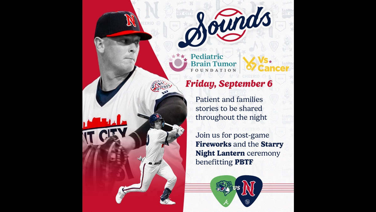 Nashville Sounds to Host Pediatric Brain Tumor Foundation's Vs. Cancer Starry Night Game