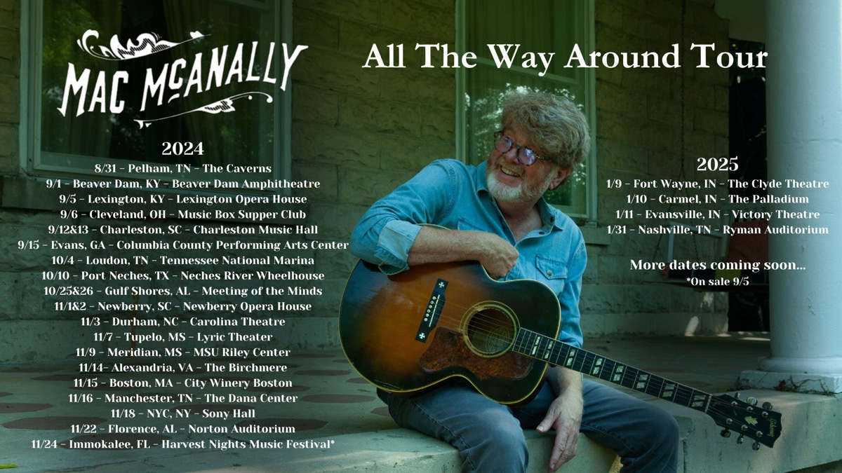 Mac McAnally Adds New All The Way Around Tour Dates