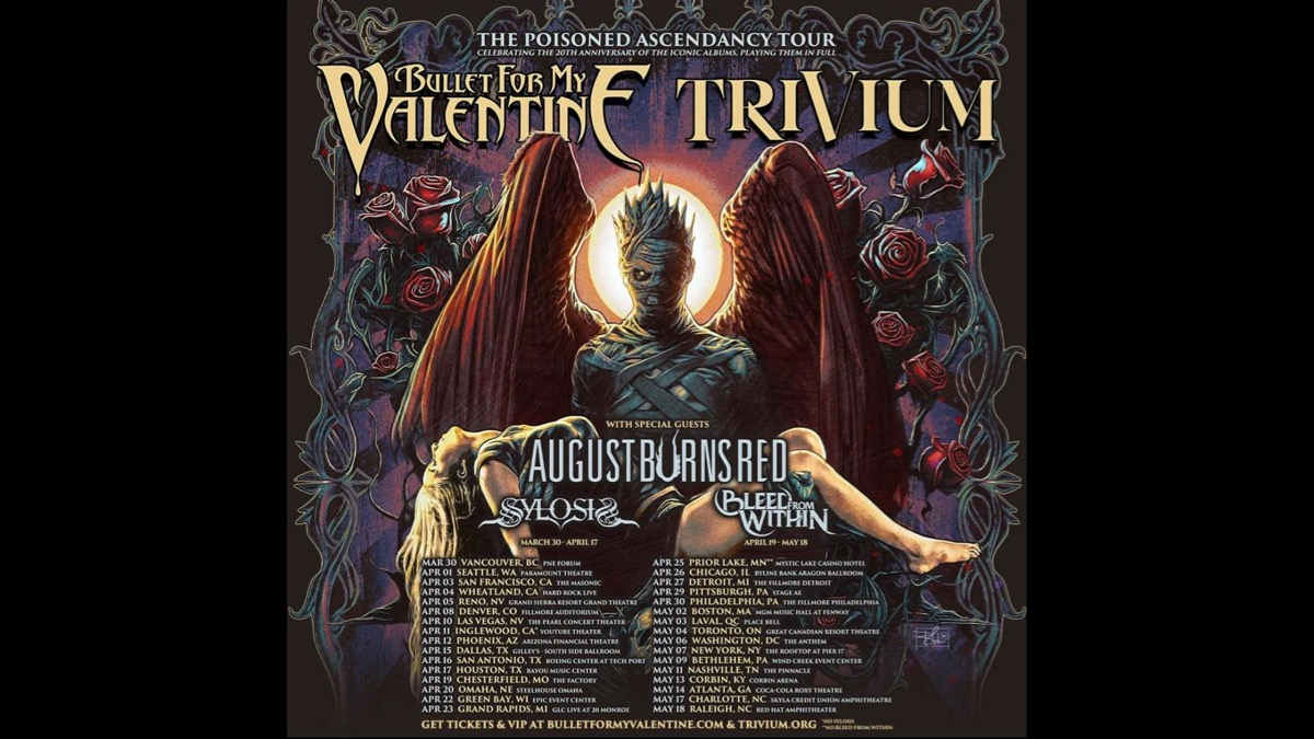 Bullet For My Valentine, Trivium & August Burns Red Launching American Tour