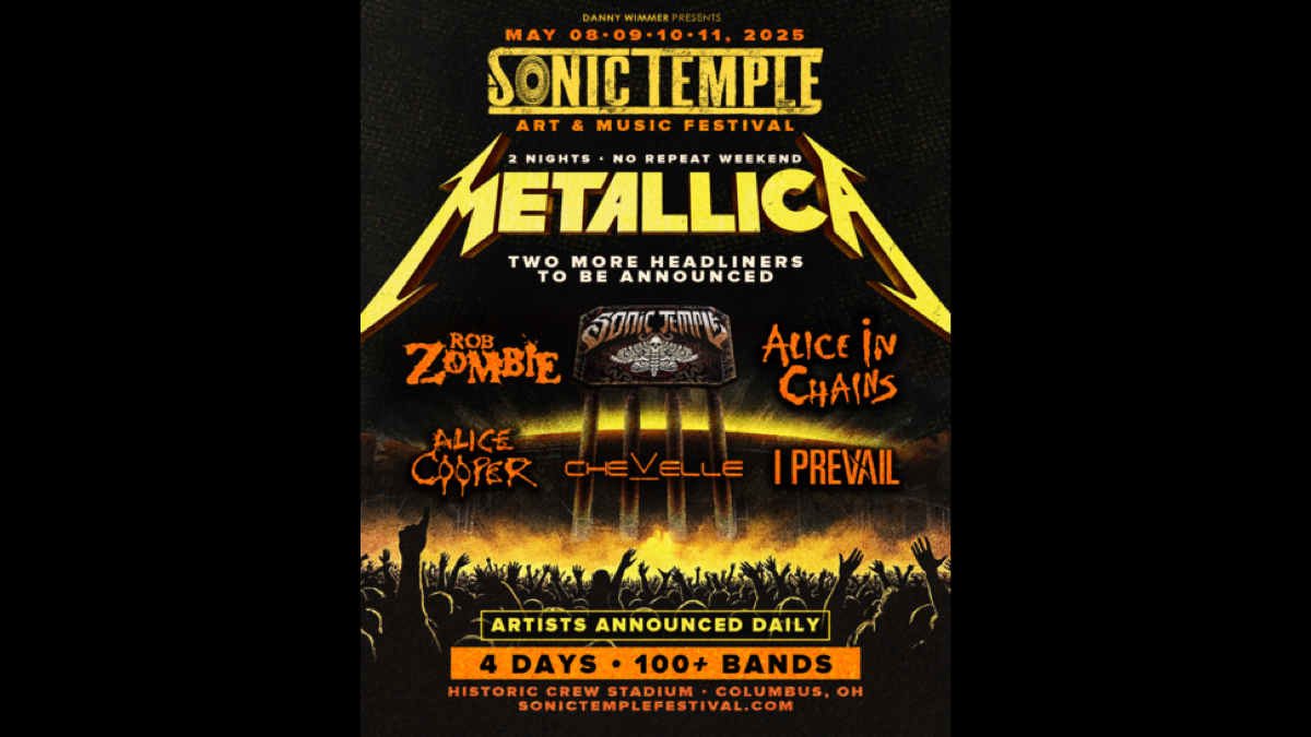 Alice Cooper, Killswitch Engage, Hollywood Undead, Trivium To Rock Sonic Temple Festival