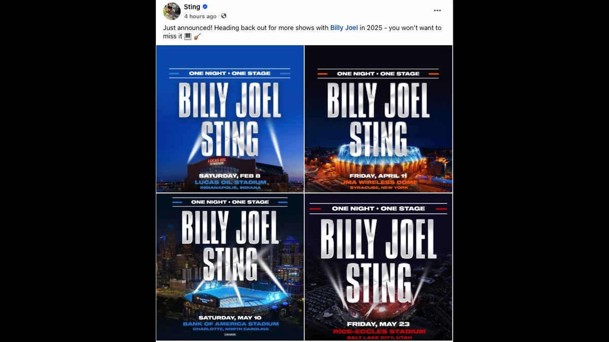 Billy Joel Plots Stadium Shows With Sting and Stevie Nicks