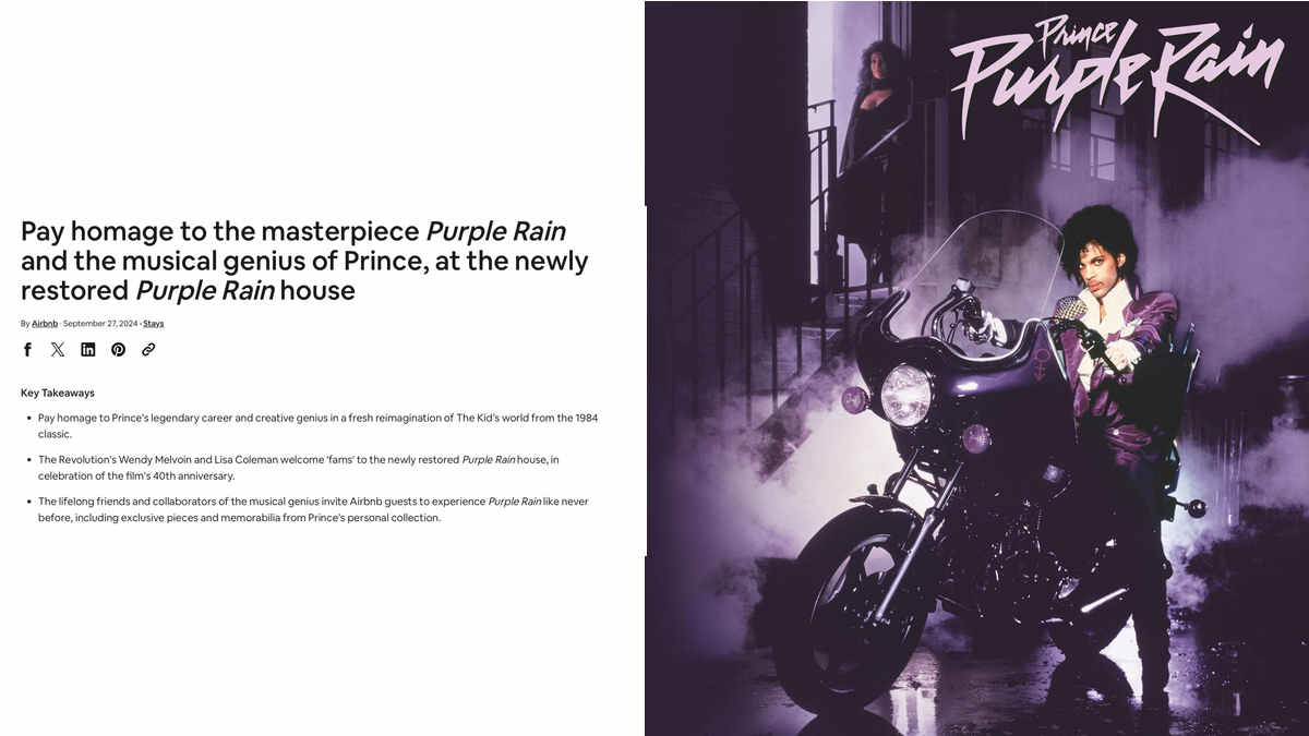 Fans Can Stay At Prince's Purple Rain House