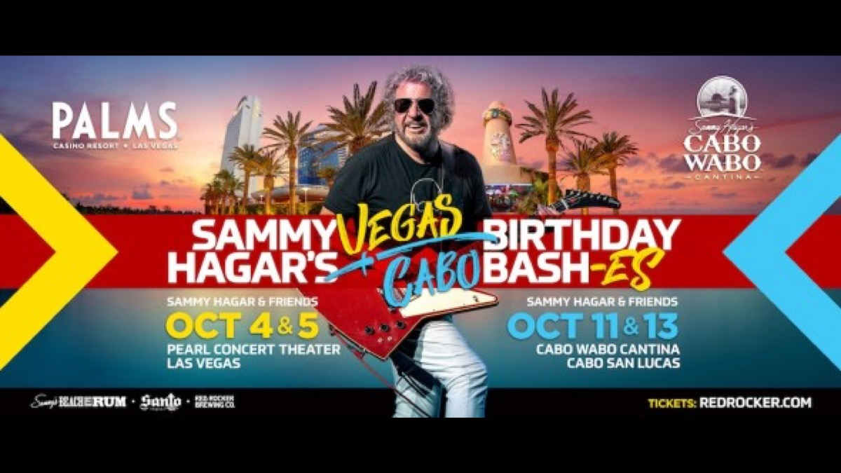 Sammy Hagar Launching Birthday Bash In Vegas Today