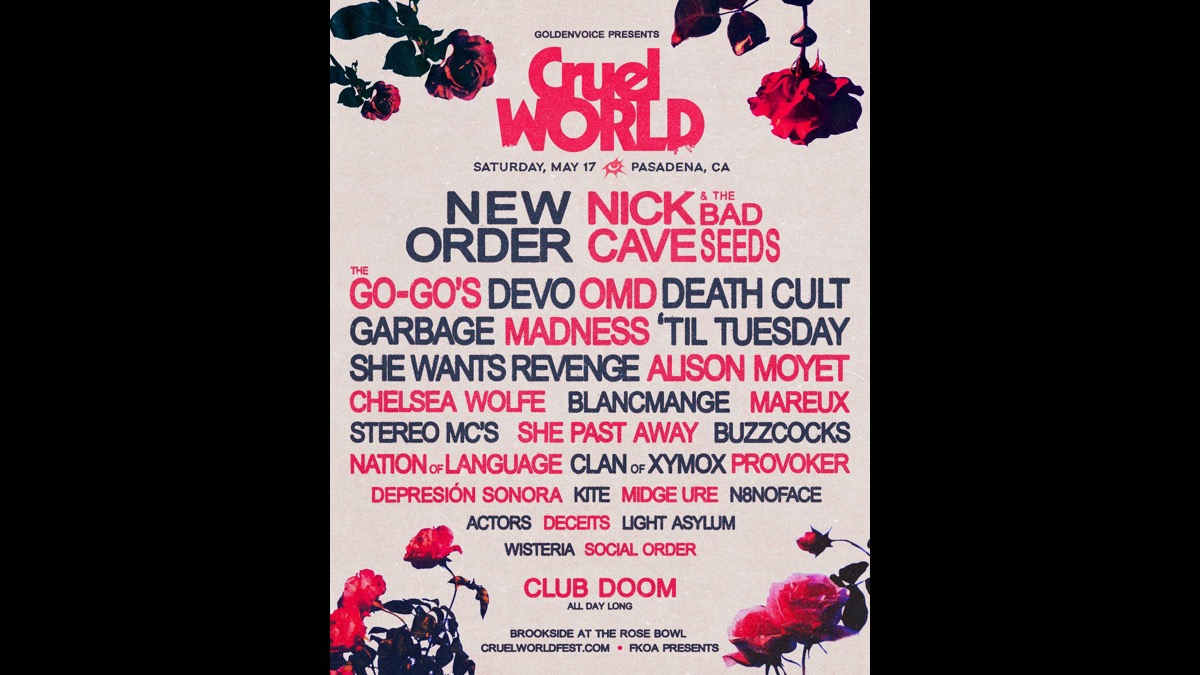 New Order and Nick Cave & The Bad Seeds Lead Cruel World Lineup