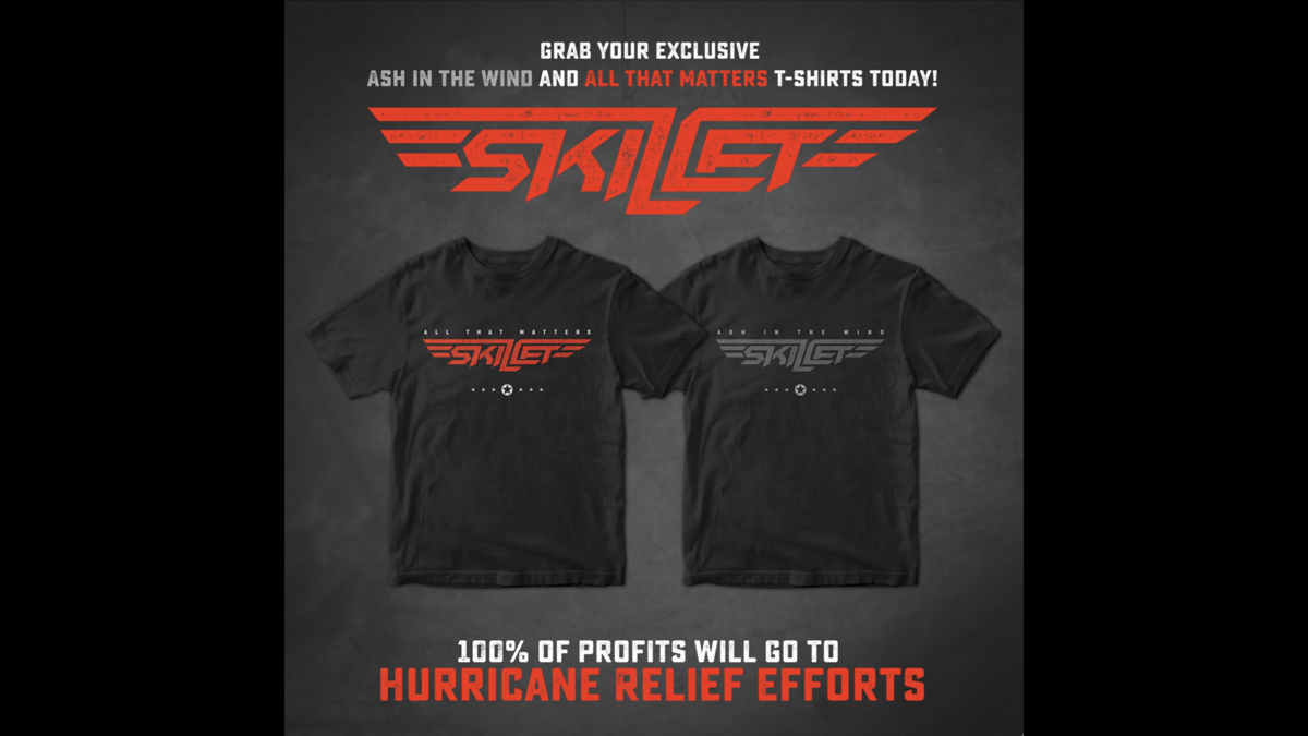 Skillet Offer Special Merch To Help Hurricane Relief Efforts