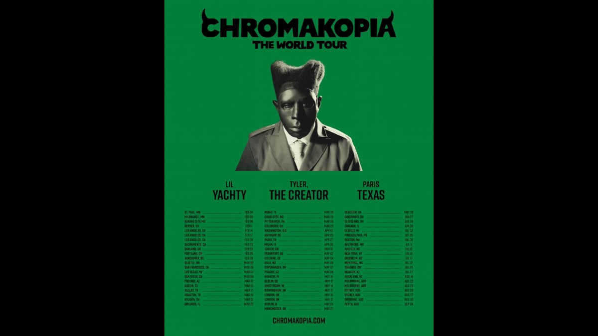 Tyler, The Creator Announces CHROMAKOPIA: THE WORLD TOUR