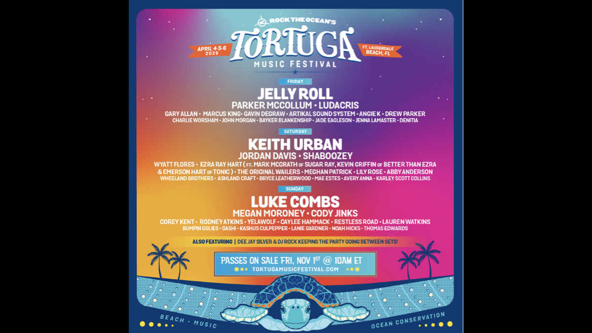 Luke Combs, Jelly Roll and Keith Urban Lead Tortuga Music Festival Lineup