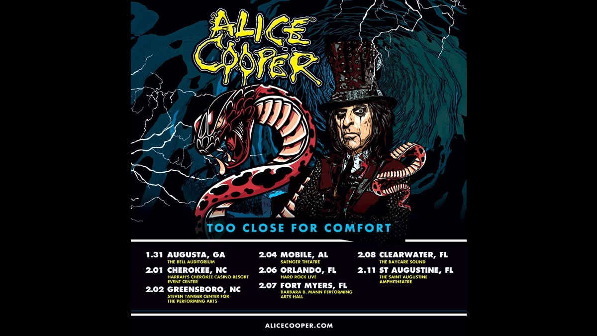 Alice Cooper Adds Dates To Too Close For Comfort Tour