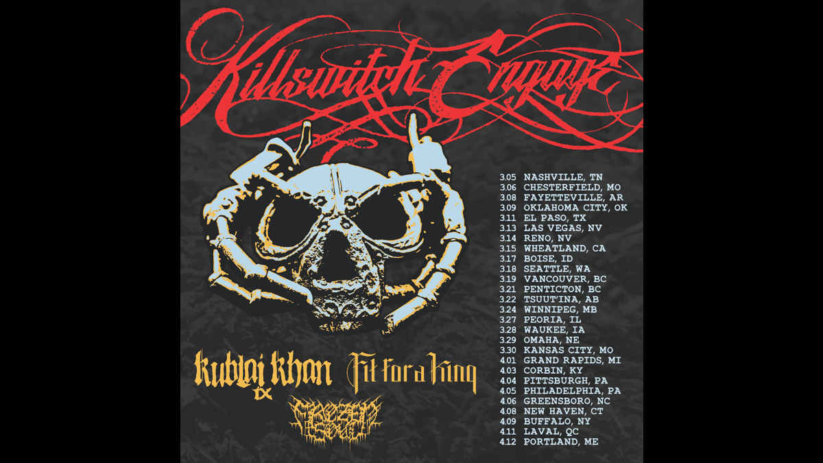 Killswitch Engage Plot 2025 North American Headline Your