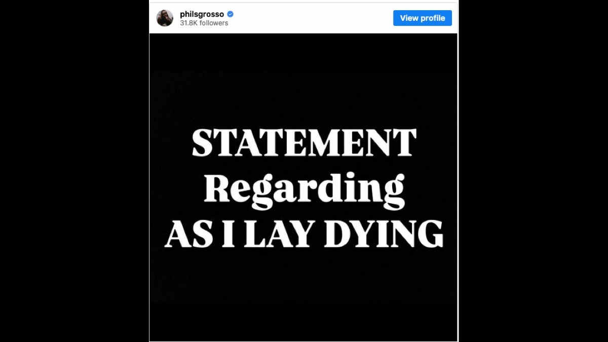 As I Lay Dying Lost Another Member