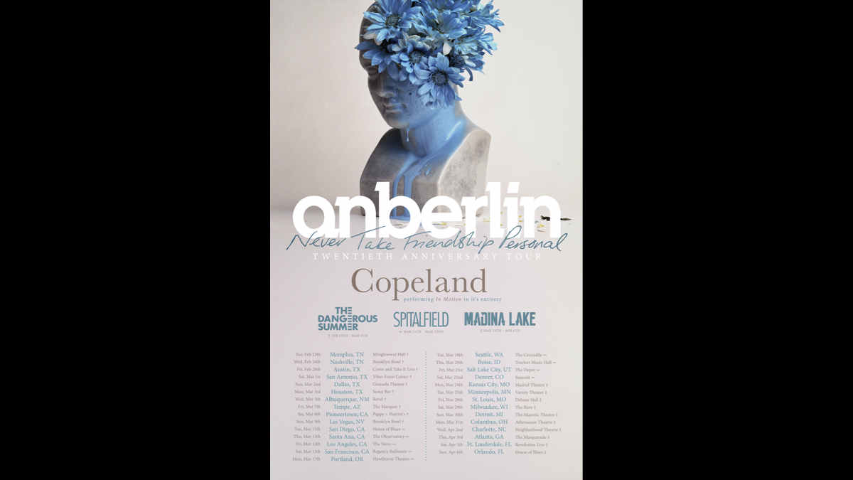 Anberlin Plot Never Take Friendship Personal 20th Anniversary Tour