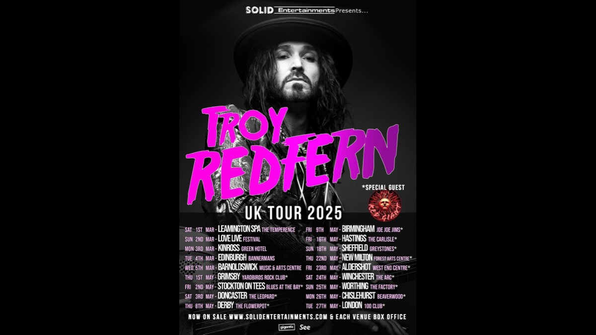 Troy Redfern Maps Out UK Headline Tour