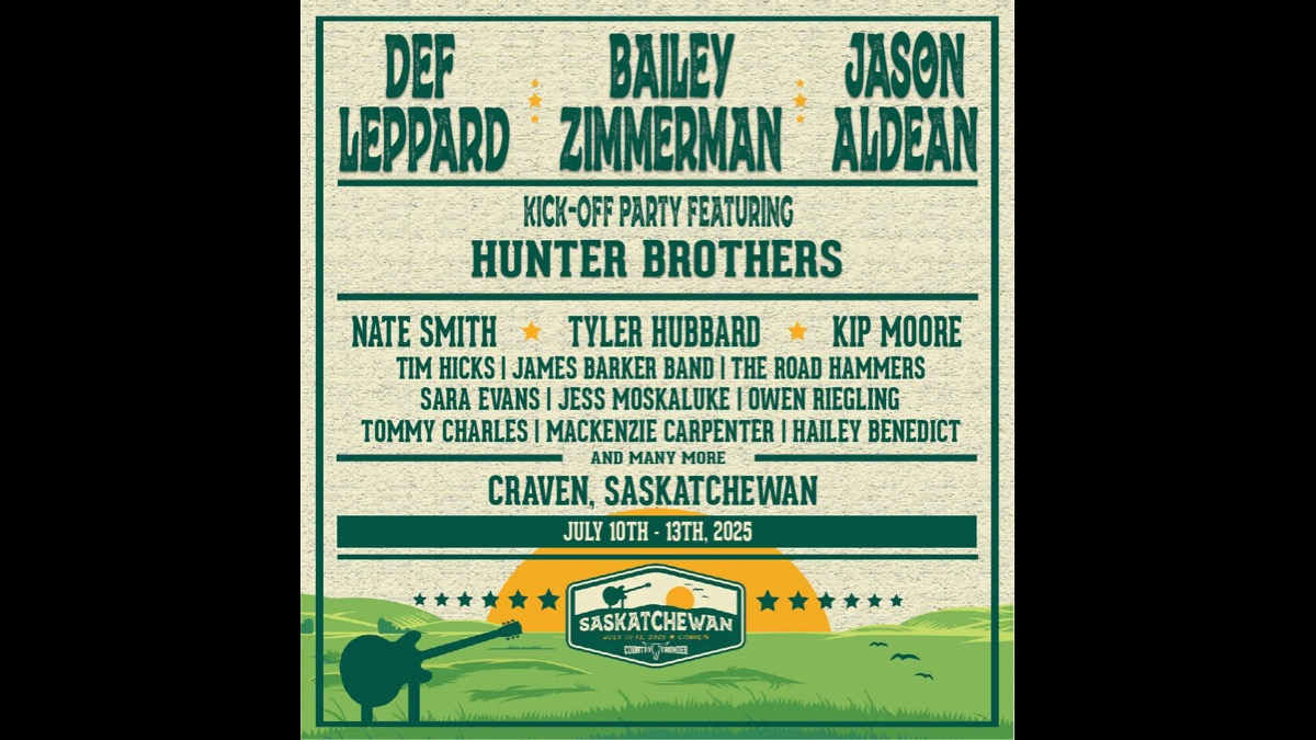 Jason Aldean, Def Leppard and Bailey Zimmerman Lead Country Thunder SK Lineup