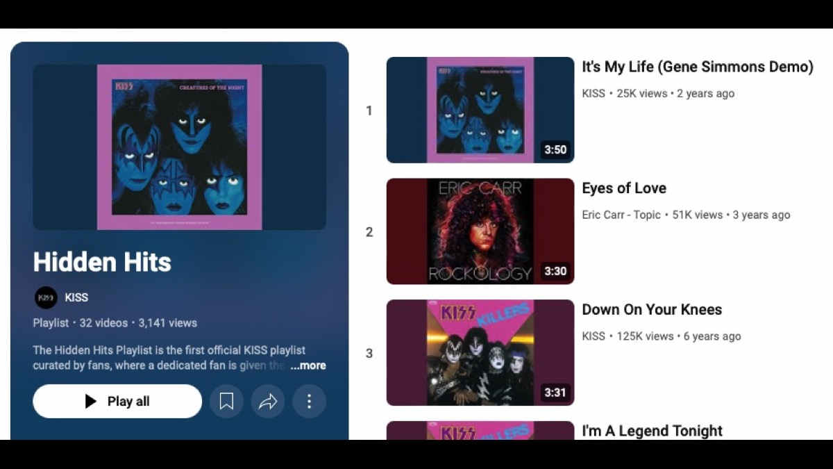 KISS Share First Official Fan Curated Playlist