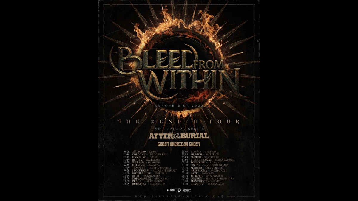 Bleed From Within Announce The Zenith Tour