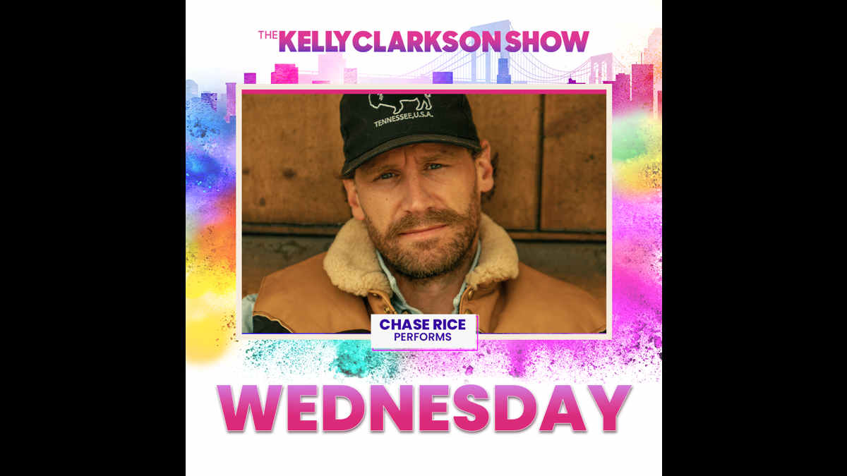 Chase Rice To Perform On The Kelly Clarkson Show