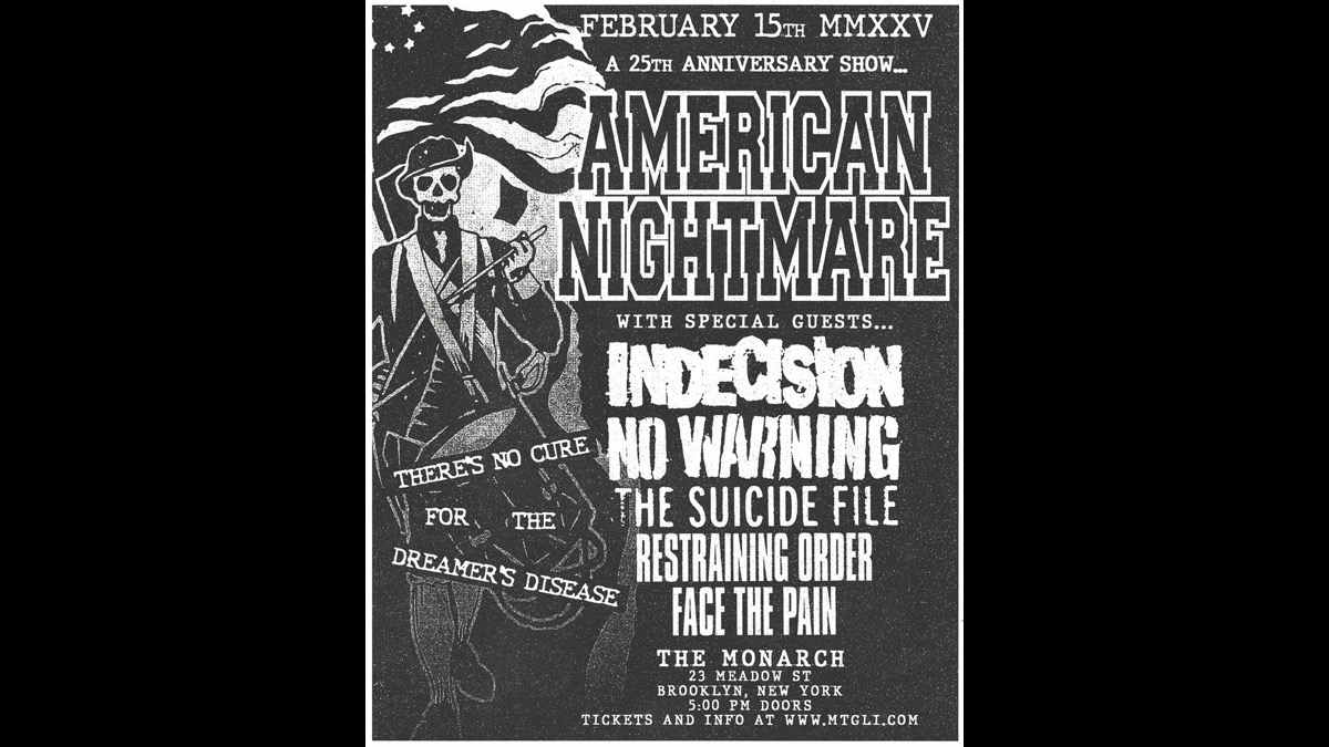 American Nightmare Announce 25th Anniversary Shows