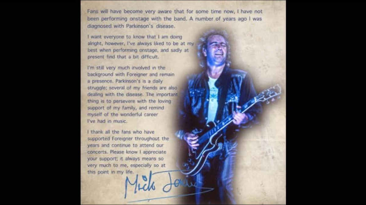 Foreigner's Mick Jones Revealed Parkinson's Diagnosis (2024 In Review)