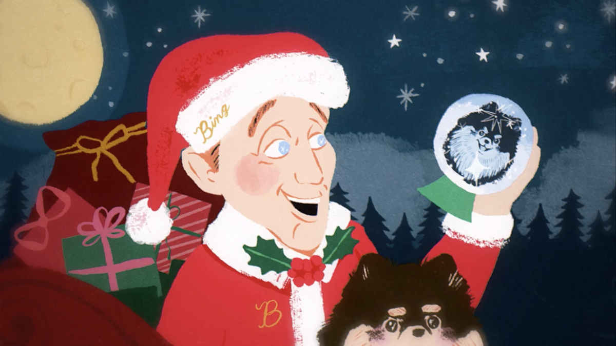 V of BTS Duets With Bing Crosby In Animated 'White Christmas' Video