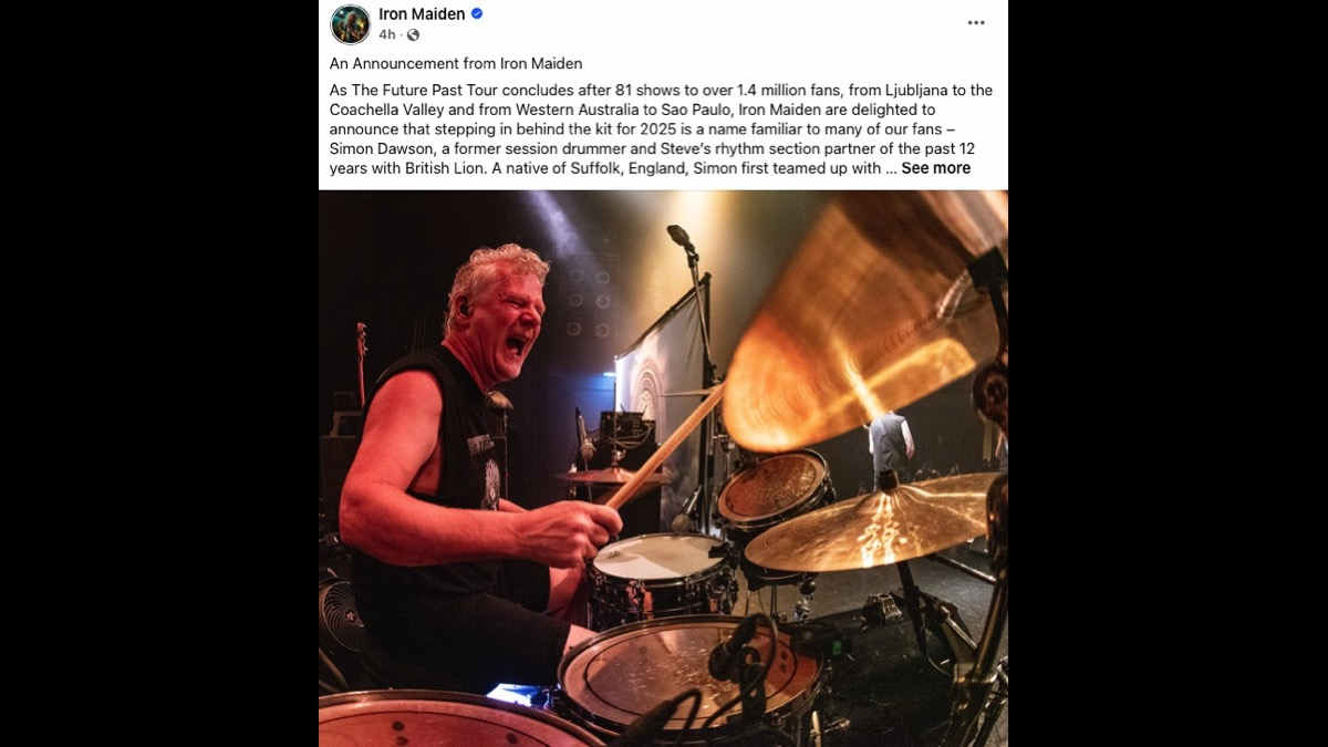 Iron Maiden Reveal Nicko McBrain's Replacement