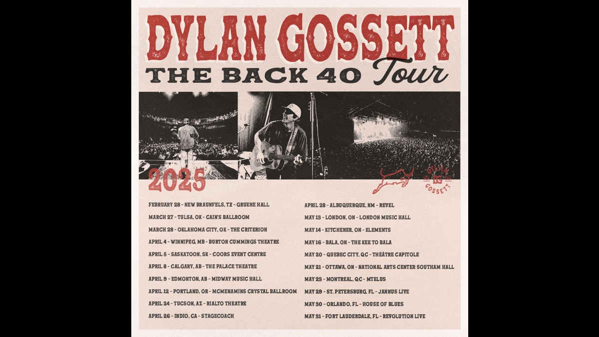 Dylan Gossett Expands The Back 40 Tour