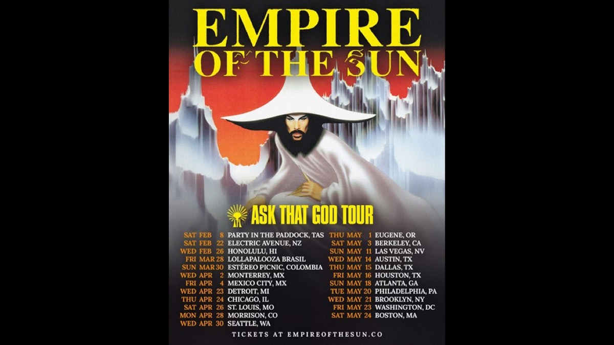 Empire of the Sun Announce North American Ask That God Tour Leg