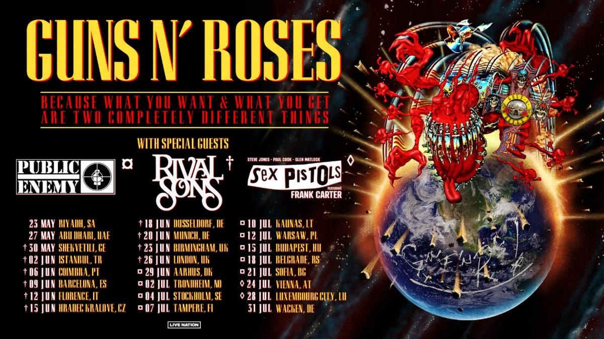 Guns N' Roses Announce 2025 Tour ::antiMusic.com