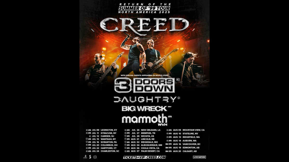 Creed Announce 2025 Summer Of '99 Tour