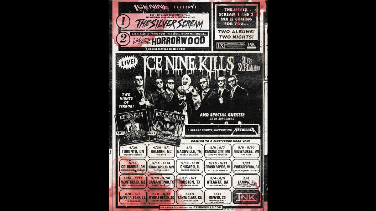 Ice Nine Kills Announce The Silver Scream-A-Thon Tour