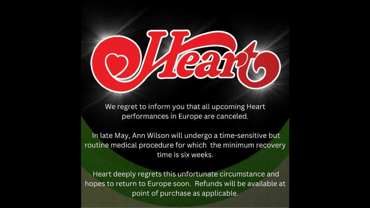 Heart Cancelled Tour For Medical Reasons (2024 In Review)