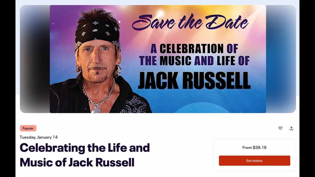 Jack Russell Tribute Show To Be Livestreamed